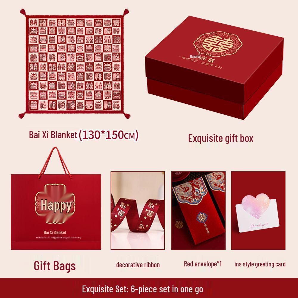 Forbidden City Joy Blanket Wedding Gift Set for Friends