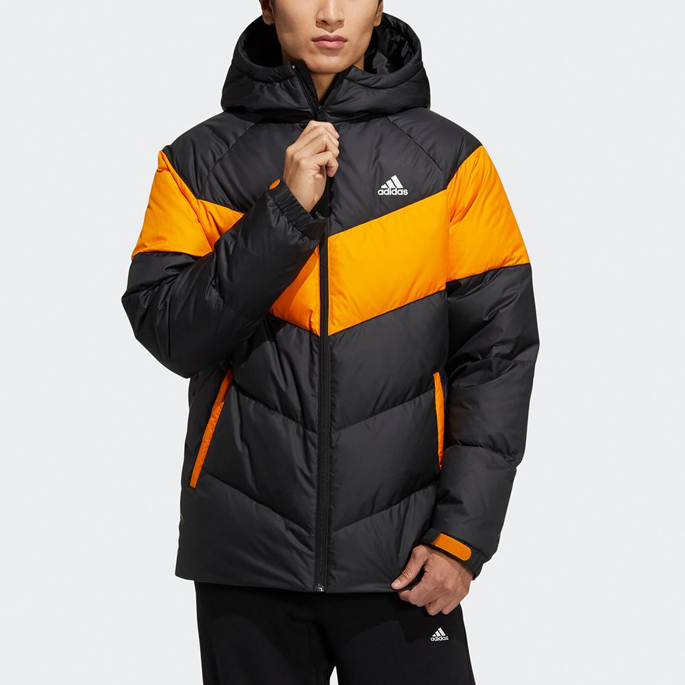 Adidas Hooded Zip-Up Down Jacket Winter Edition Men Outerwear Black H20786