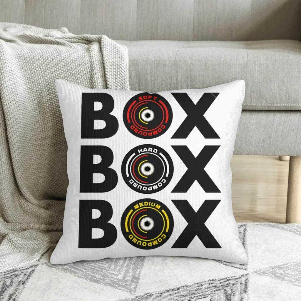 Box Box Box Infographic Tyre Compound Design Cojines Throw Pillow Case F1 Car Racing Cushion Chair Print Decorative