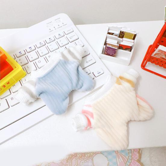 Roupas de boneca de pelúcia para roupas de bonecas de algodão Acessórios para bonecas de 10 cm Presente de aniversário de Natal para crianças Amigos