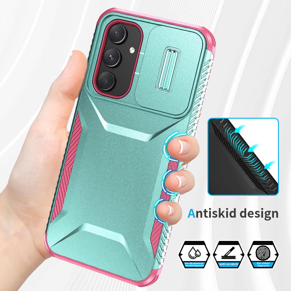 For Samsung Galaxy A54 5G Case TPU+PC Phone Cover with Slide Lens Protection Design