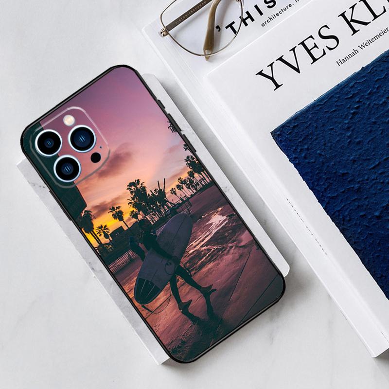 

California Surfing Waves Case For iPhone 17 Air 15 14 13 12 11 16 Pro Max Mini 16 15 Plus 16e Funda Silicone Cover iPhone 16
