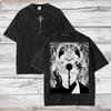 Anime Jujutsu Kaisen Gojo Satoru Ryomen Sukuna Print T-Shirt Herren Gewaschene Baumwolle T-Shirts Manga Oversized Tee Harajuku Herren T-Shirt