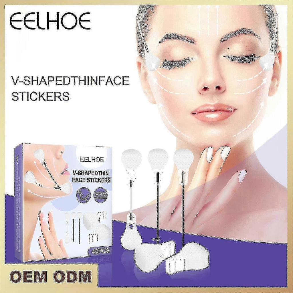 New 2023 Eelhoe Invisible Face Lift Sticker V-shape Breathable Waterproof Double Chin Patch Neck Eye Lifting Tapes Wrinkle Saggy Tighten Changzhao |