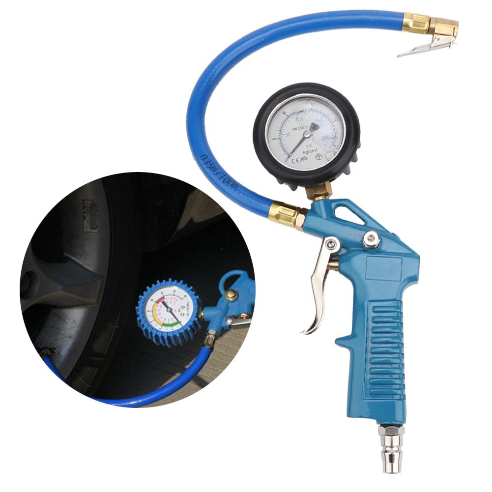 Car Truck Motorcycle Tyre Tire Air Pressure Inflator Gauge Meter Tester Manometer
