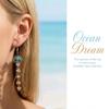 Dreamy Blue Jellyfish Tassel Charm Earrings for Women Handmade Crystal Long Pendant Earrings Summer Aesthetic Jewelry Gifts