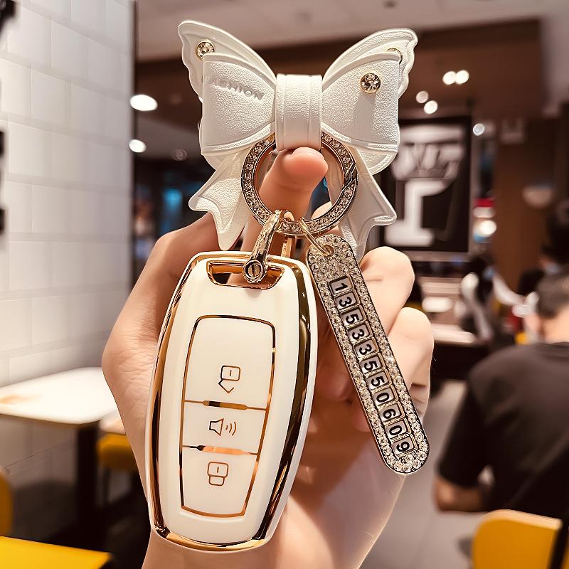 Great Wall HarvardH6CoupeSports Version Key Cover Havalm6 H2 F5 h4Dedicated Buckle Car Key Case Shell