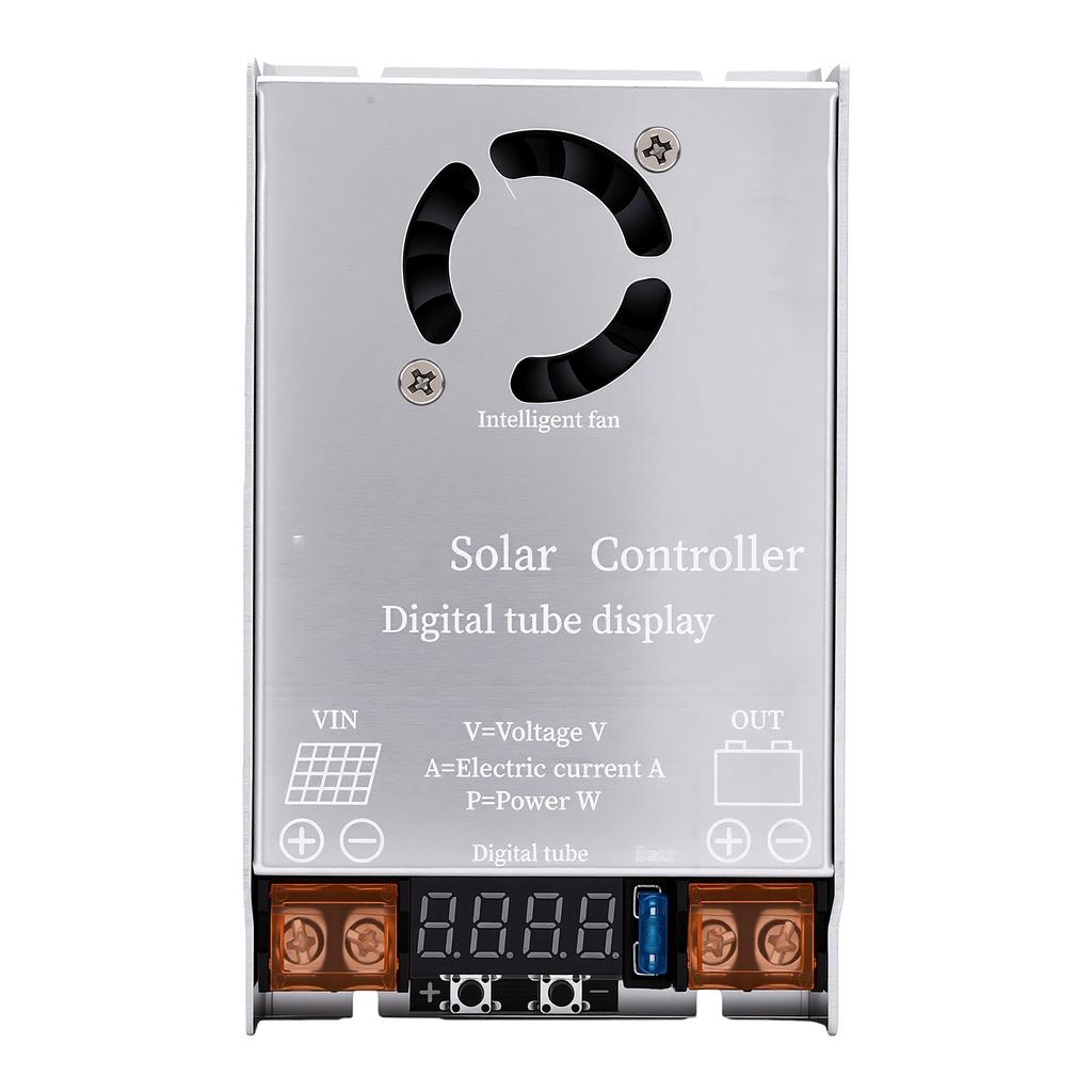 MPPT Solar Boost Controller with Smart Cooling 450W LED Display Solar Controller for 24V 36V 48V 60V 72V 96V Battery