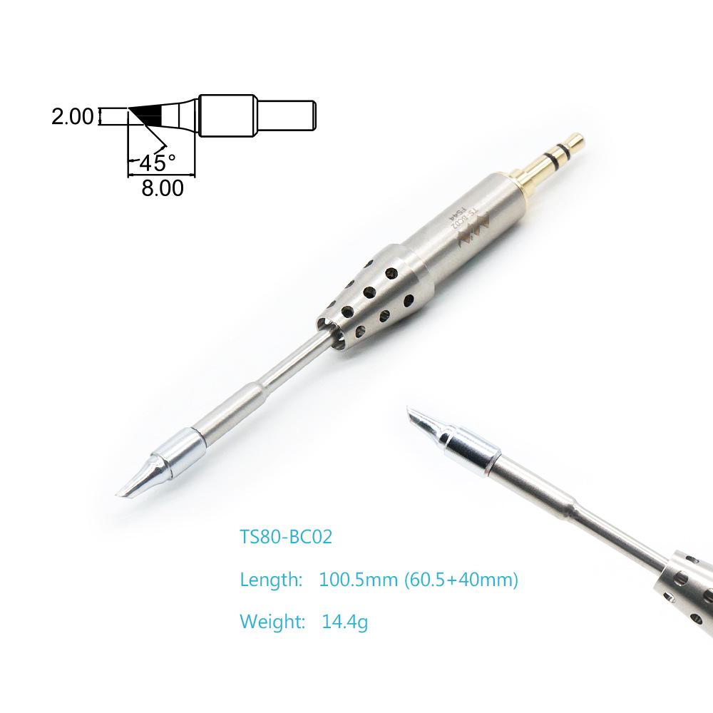 Original Smart Mini Soldering Iron Tips for TS80/TS80P - Five Models: K4, B02, BC02, D24, J02