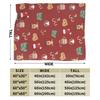 Plaid & Holiday Christmas  Flannel Blanket Autumn  Super Warm Bedding Throws for Kids Adult Bedroom Bedspread Sofa Bed Cover
