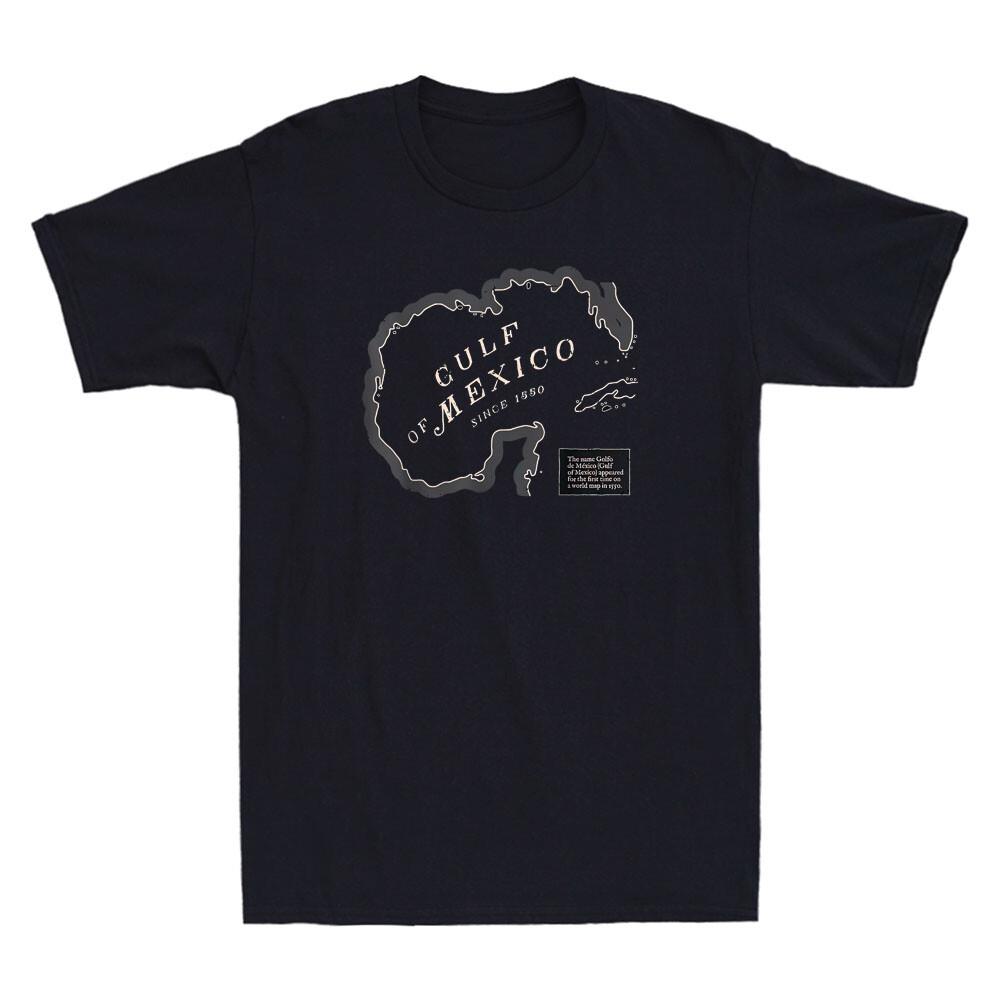 Gulf of Mexico Map Patriotic USA Gulf of Mexico Retro Men s Short Sleeve T-Shirt XL