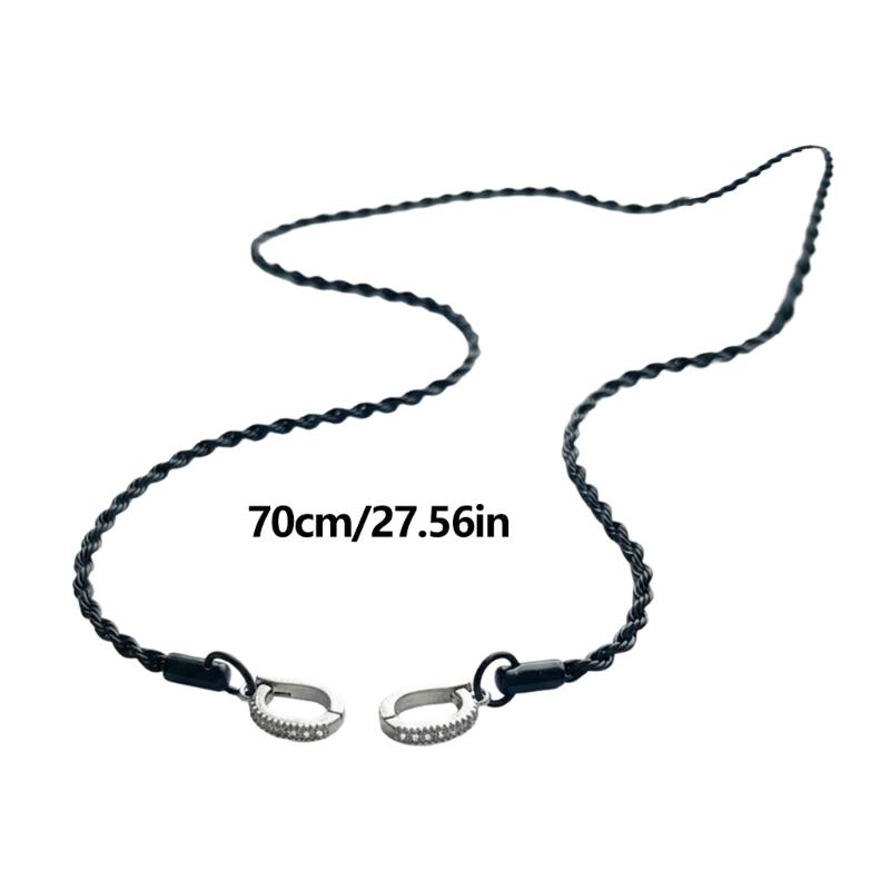 Elegant Stainless Steel Earphone Lanyard Anti Slip Clip Secure Cord for FreeClip1/2 Sports Commuting Daily Use