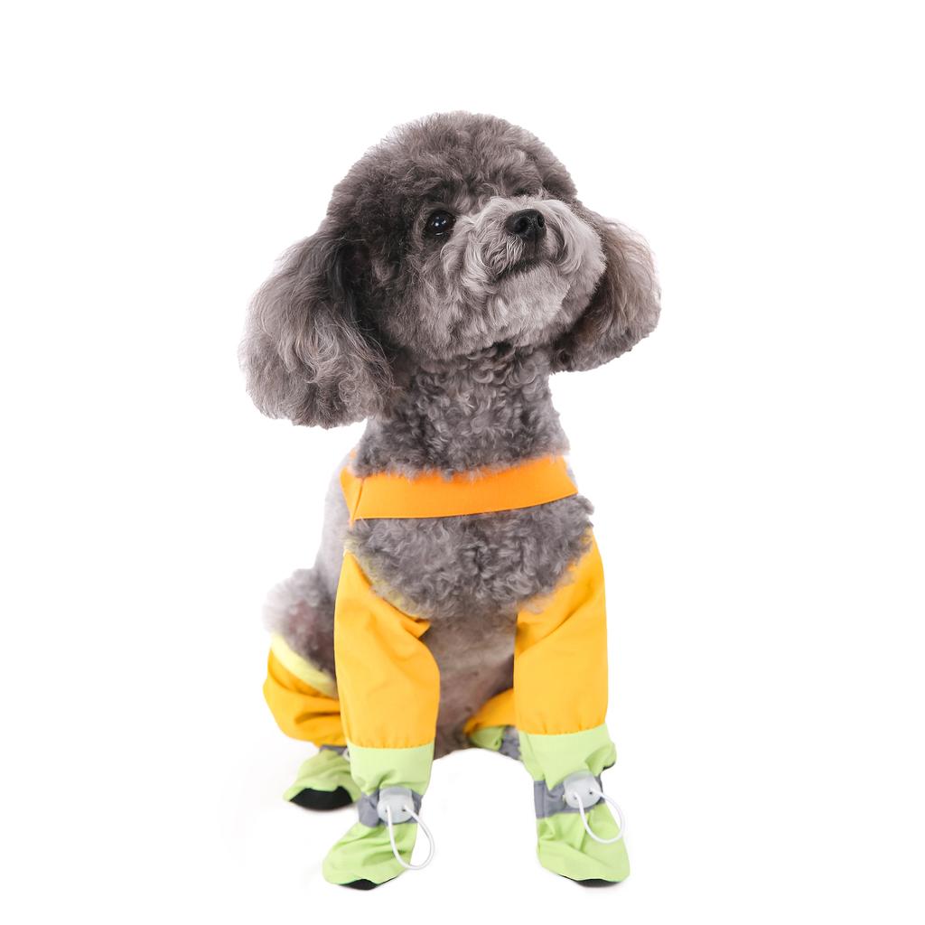 Spring and summer dog travel dust pants foot shoes waterproof and anti-dirty slippery small dog walking dog pet dog happy clothes