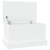 VidaXL Boîte de rangement blanc 50x30x28 cm bois d'ingénierie 816496