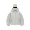 Warmer Unisex Balaclava Hoodie mit Gesichtsmaske Locker Reißverschluss Freizeitjacke für Herbst Winter Outdoor Sport Streetwear