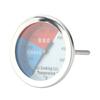Stainless Steel BBQ Thermometer 100-550 Fahrenheit  Round Hood Temperature for Barbecue Oven Grill