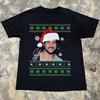 NEW Joey Fatone NSYNC Merry Christmas Signs Black All Size Shirt BT92 Unisex T-Shirt