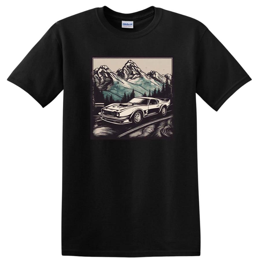 Mountain Racing Car Vintage Art T Shirt Cool Classic Ride Tee Adventure XL