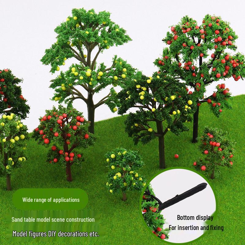 DIY Handmade Fruit Tree Trunk Model for Sandbox Scenes