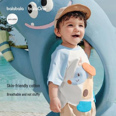 Balabala Infant Cartoon Print Summer T-Shirt