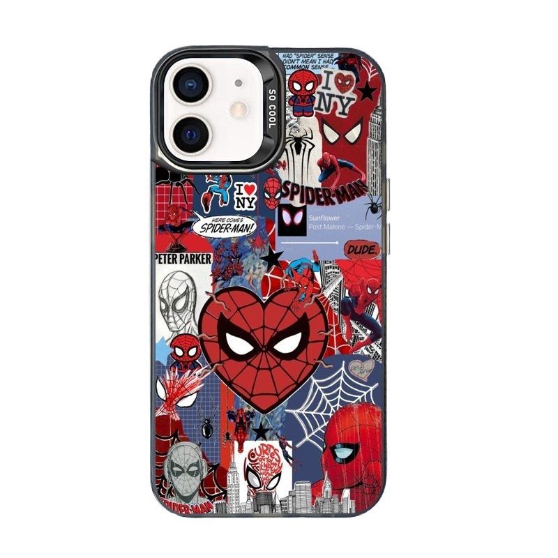 New Anime Spider-Man iPhone 17 Pro Max Case - Silver IMD, Trendy 16 Design, Protective