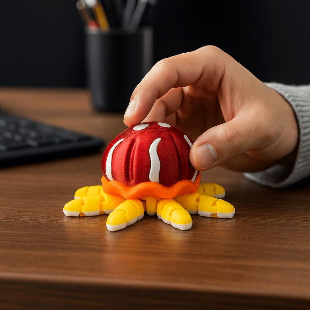Simulation 3D Printed Jellyfish Toy Multi-Jointed Multi Joint Animal Toys Computer Ornament