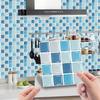 10 pezzi Adesivi per piastrelle in gel per cucina e bagno Adesivi per mosaico autoadesivi Carta da parati in mattoni di vetro creativi