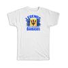 Legenden werden in Barbados geboren: Geschenk-T-Shirt Flagge Barbados Expat Land