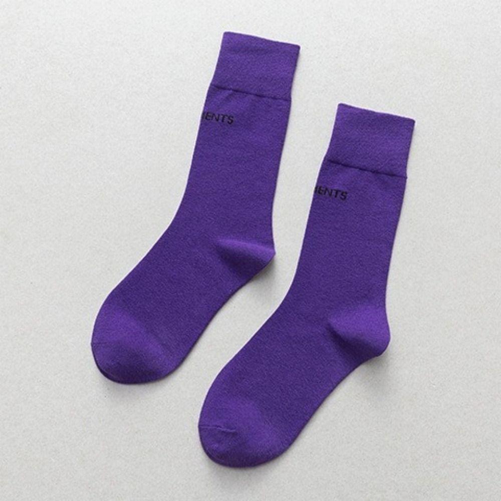 Calzini a coste colorati in cotone sportivi lunghi calzini moda streetwear