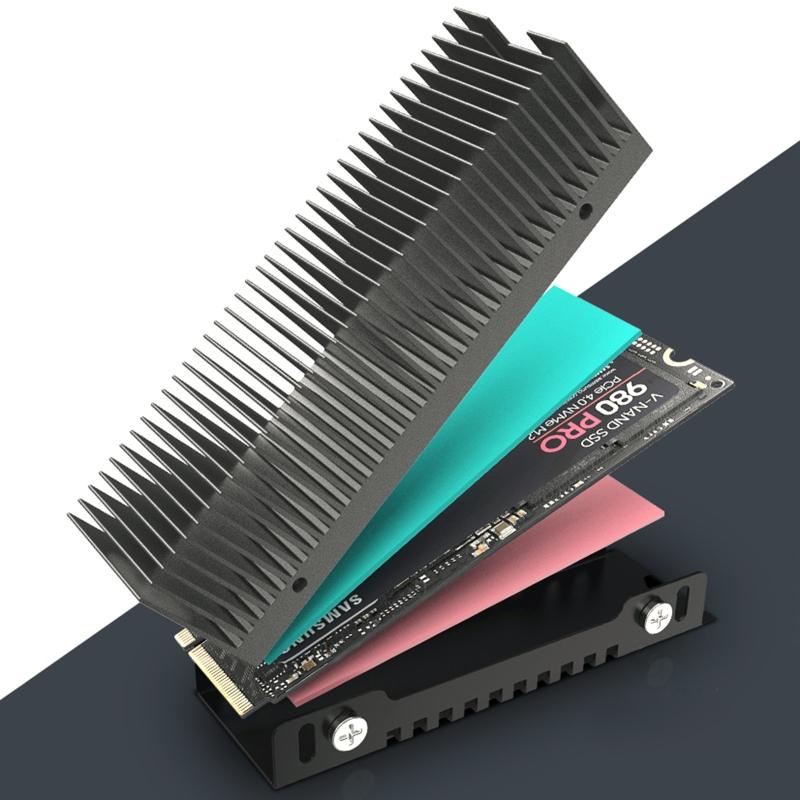 For M.2 SSD NVMe Heat Sink  2280 Solid Hard Disk Aluminum Heatsink with Thermal Silicone adscomputerCooler Radiator