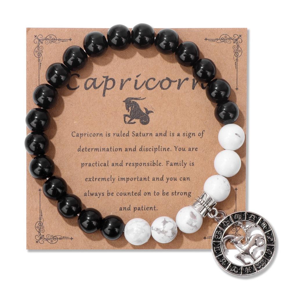 JYL TS Bracelet Women s Raw Stone Set Design Natural Enhances Calm And Authenticity Capricorn card коби