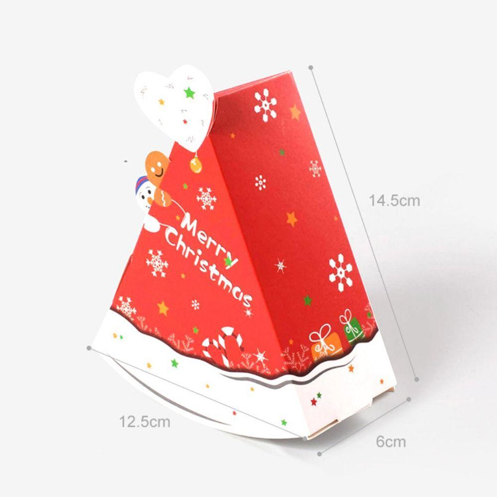 10pcs Exquisite Christmas Gift Candy Boxes Cute Storage Box Xmas Eve Packaging Bag  Holiday