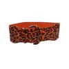 Waist Seal Leopard Print Dress Belt Leather Buckle Animal Pattern Elastic Elastic Wide Belt for Women