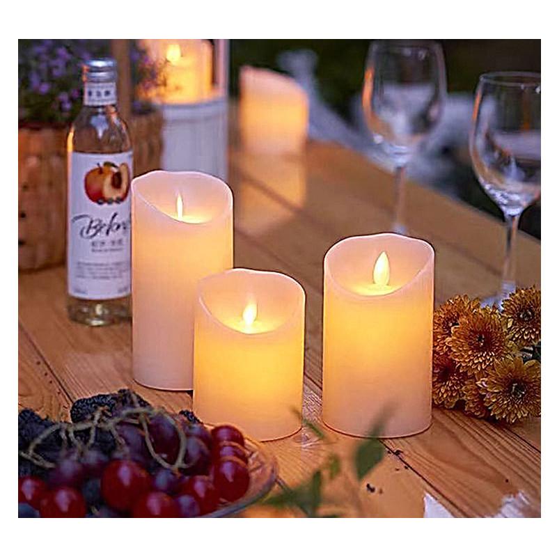 Led Electronic Candle Light With Swaying Flame For Romantic Wedding And Party Decor