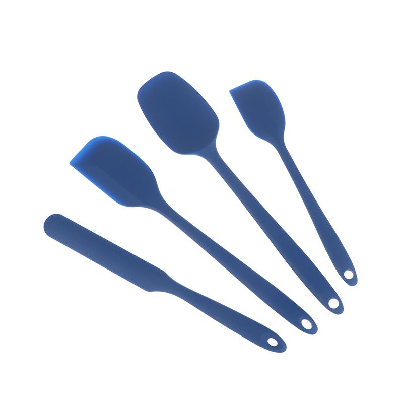 4Pcs/Set Non Stick Heat-Resistant Silicone Spatula Set Kitchen Utensils With Cream Scraper For Cooking Mixing Baking Tools