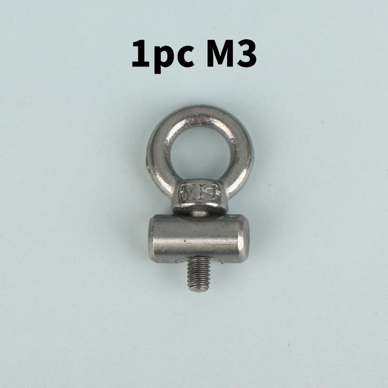 

Stainless Steel Eye Bolt Screws | Multi-Size(M3/4/5/6) Ring Bolts for Hanging, Rigging & Hardware Applications
