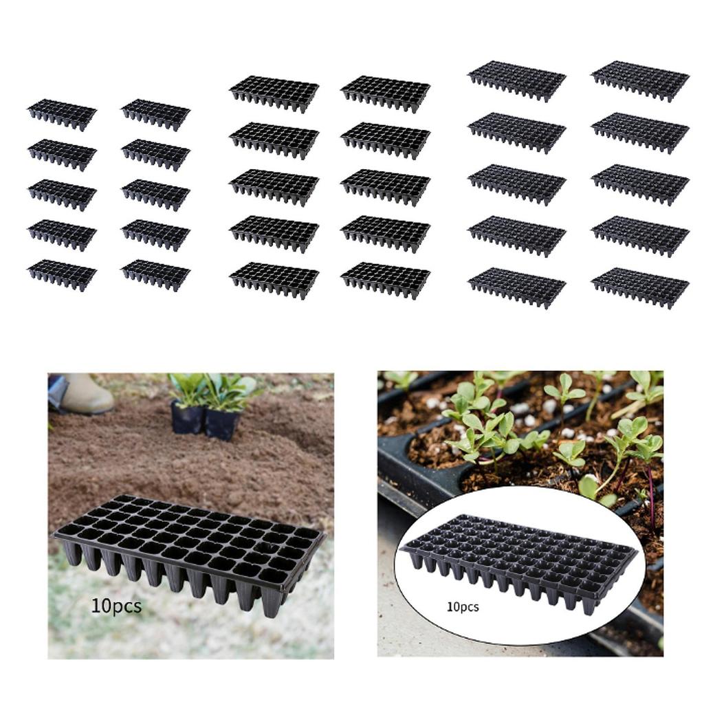 10x Seed Starter Tray 54x28cm Multipurpose PP Material for Hydroponic Germination Accessory