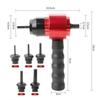 Elektrisches Nietwerkzeug Adapter-Kit für Akku-Bohrschrauber mit 5 Dornen Griff und Schraubenschlüssel Sorgt für sichere und effiziente Mutterverbindung