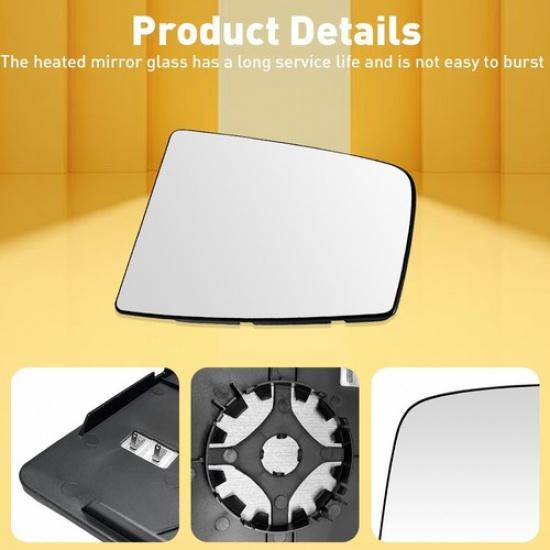 For 2015-22 Ford Transit 150 250 350 Glass Mirror Upper Heated Left Driver EOA