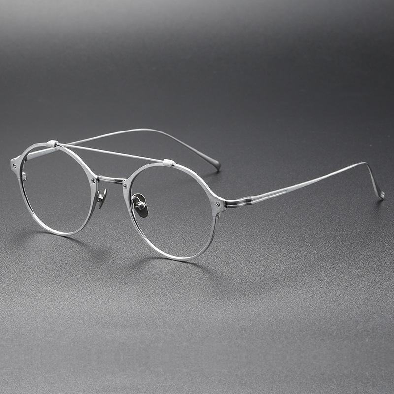 

Ультралегкие Очки для Чтения из Чистого Титана для Мужчин Женщин Сплав Двойной Мост Винтажные Круглые Линзы Анти-синий Легкие Очки для Пресбиопии Original lens 0