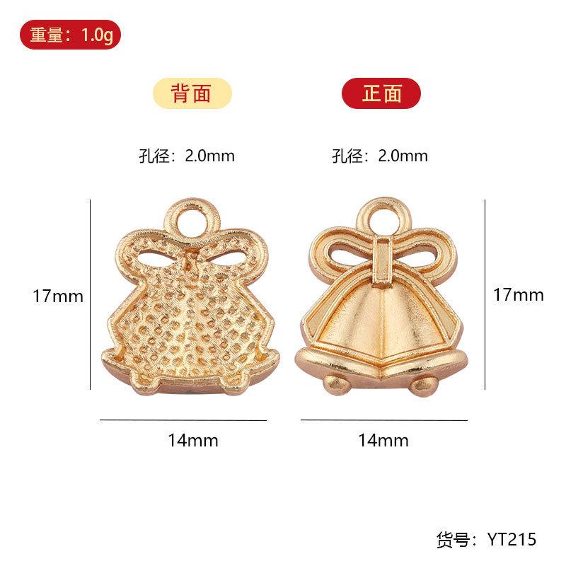 YT zinc alloy oil dripping small pendant, bracelet pendant, Christmas zinc alloy small size pendant