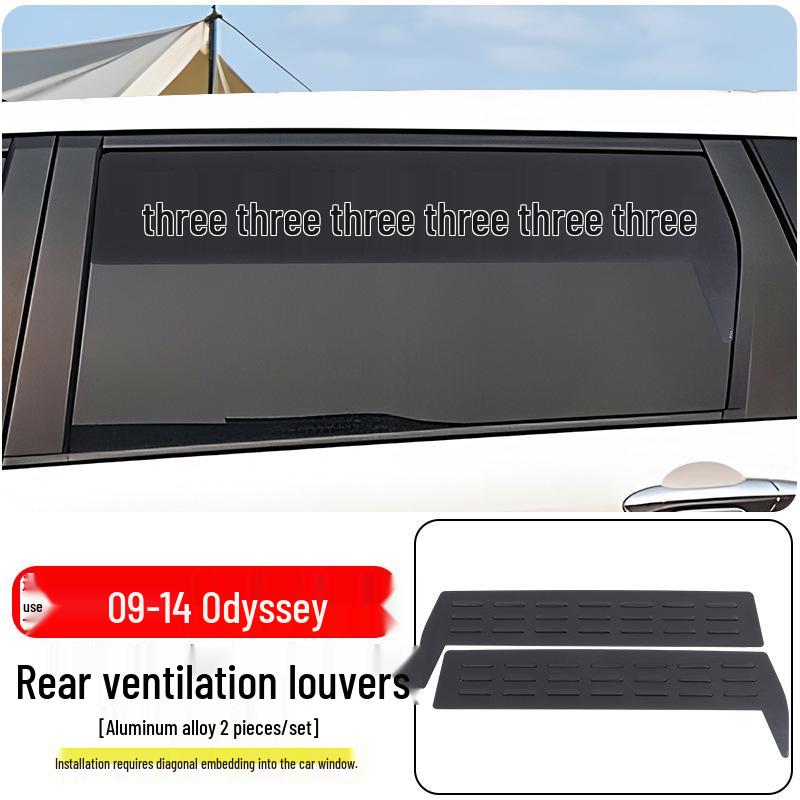 Breathable Insect Screen Louvers for 09-14 Honda Odyssey Windows - Ideal for Outdoor Camping Ventilation