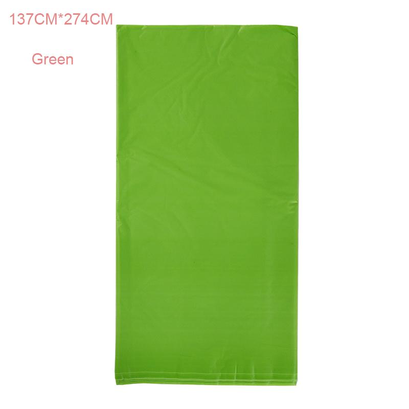 Plastic Disposable Solid Color Party Tablecloth Birthday Party Wedding Tablecloth Rectangle Desk Cloth Decorates Environmentally