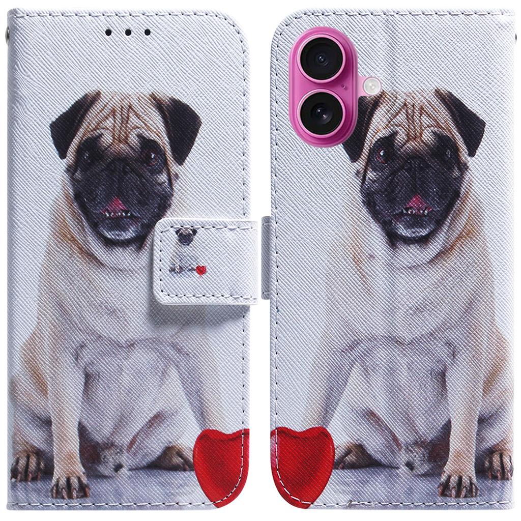 For iPhone 17 Wallet Case Pattern Print Leather Phone Cover