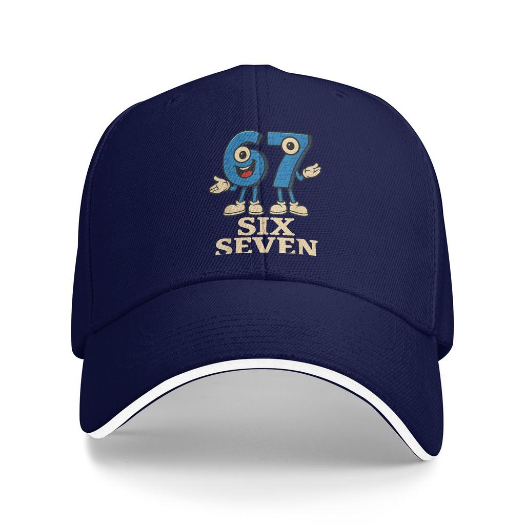 Summer 67 Six Seven 6 7 Funny Italian Brainrot Gaming Meme Baseball Cap Outdoor Sport Streetwear Sun Trucker Hat Baseball Caps