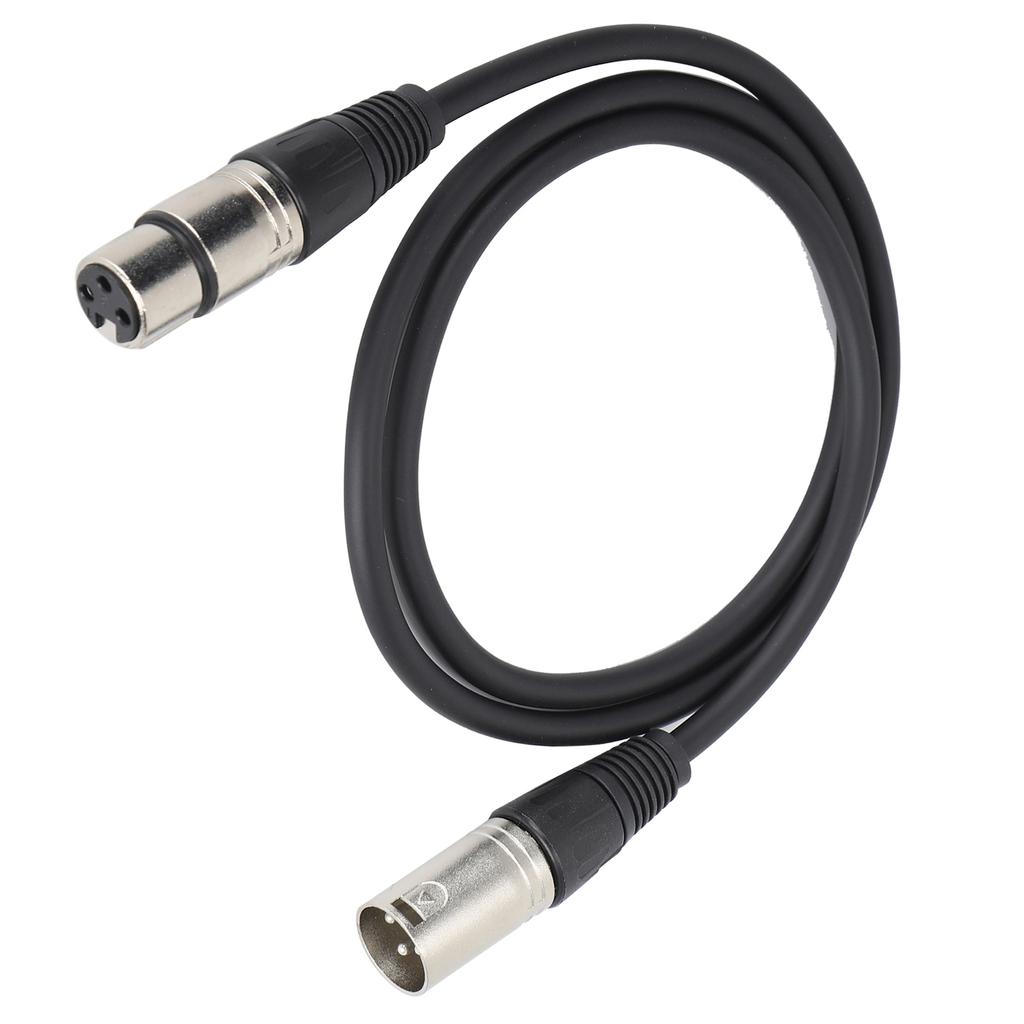 Microphone Cable 3Pin XLR Male to XLR Female Balanced Microphone Cable for Studio Recording and Live SoundBlack 3 m