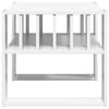 Coffee Table White 66 X 49.5 X 45 Cm Engineered Wood