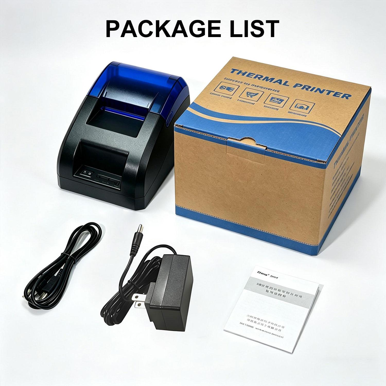 58 Mm USB+ Wireless Thermal Pos Receipt 5890U Portable Bill Printer 5890U-USB+BLUETOOTH чёрный