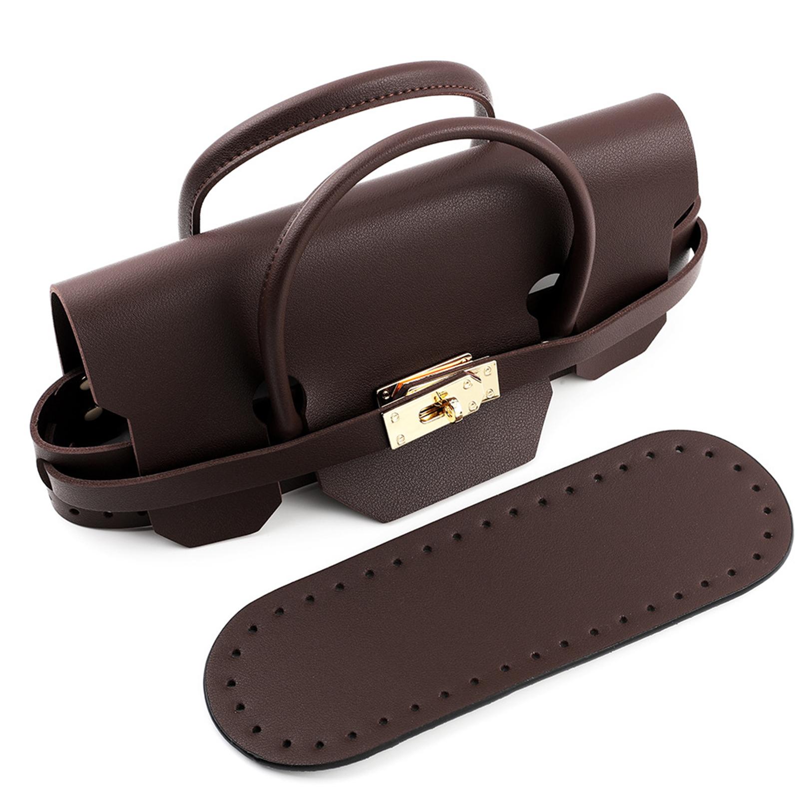 

Универсальный набор деталей для плетения сумки для персонализированных крафт-проектов. Креативные аксессуары для вязаной сумки ручной работы. кофейный