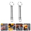 2 Pcs Fruit Corer Multifunctional Peach Manual Kitchen Gadgets Household Home Tools Silver for Restaurant